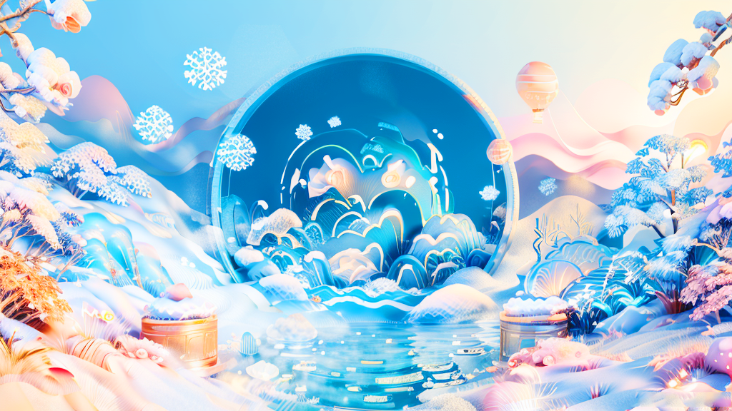 2023祁晟大雪節氣手機壁紙1